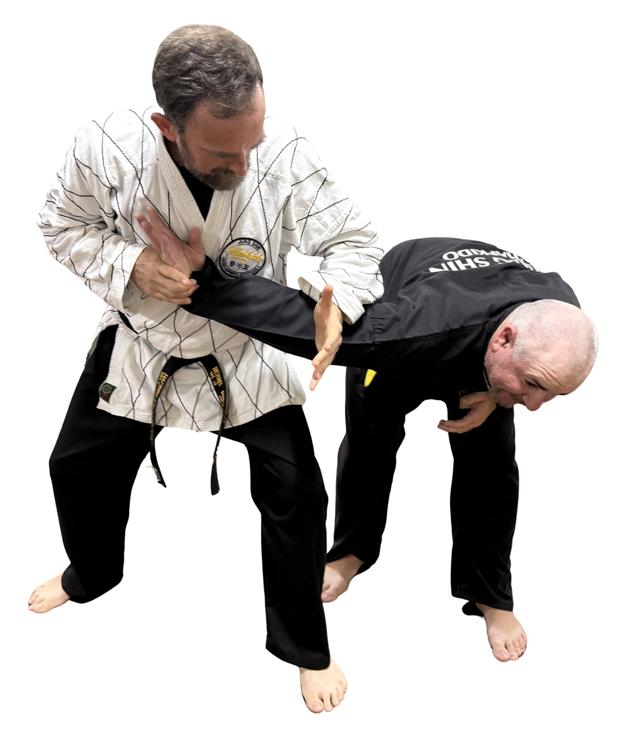 Hapkido instructor demonstrating wrist control technique